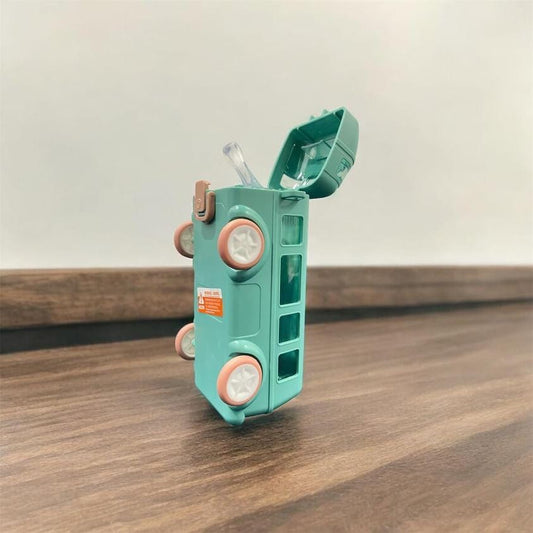 Water Bottle for School Kids Cute Bus Shaped Water Bottle for Girls and Boys